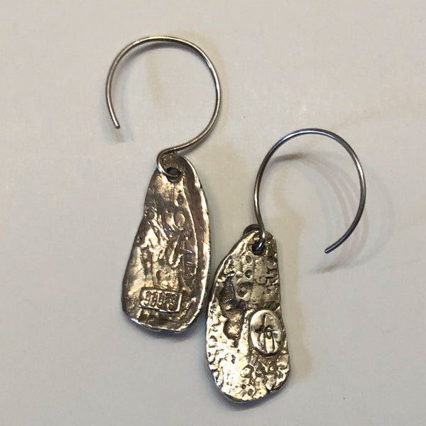 Aquamarine Wildflower Earrings