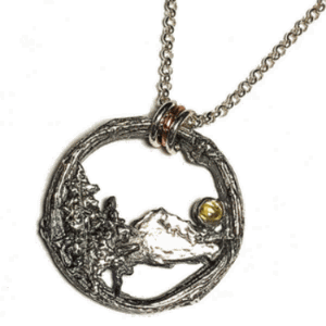 Citrine Moon Mountain Necklace